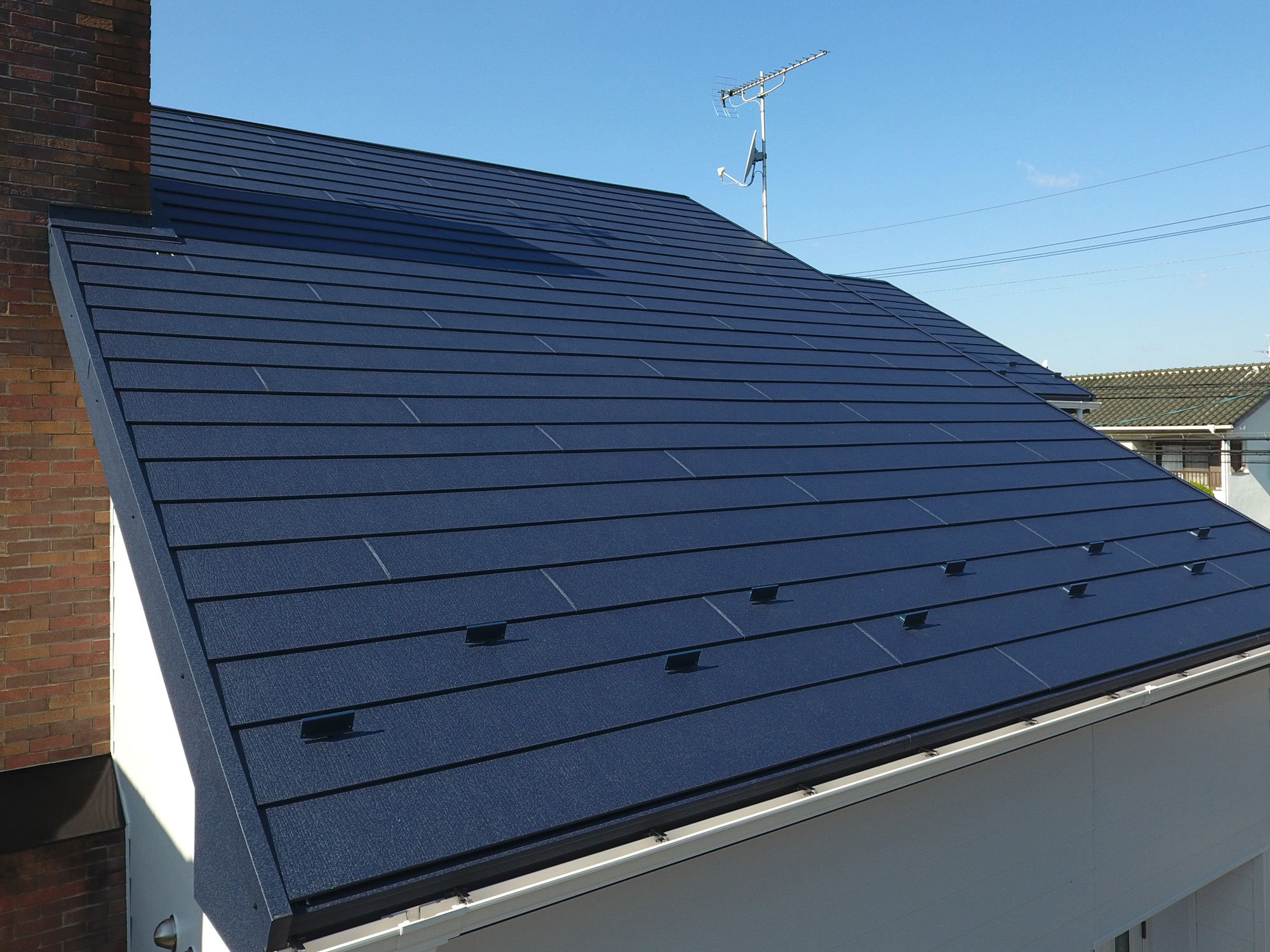 金属屋根かぶせ葺き