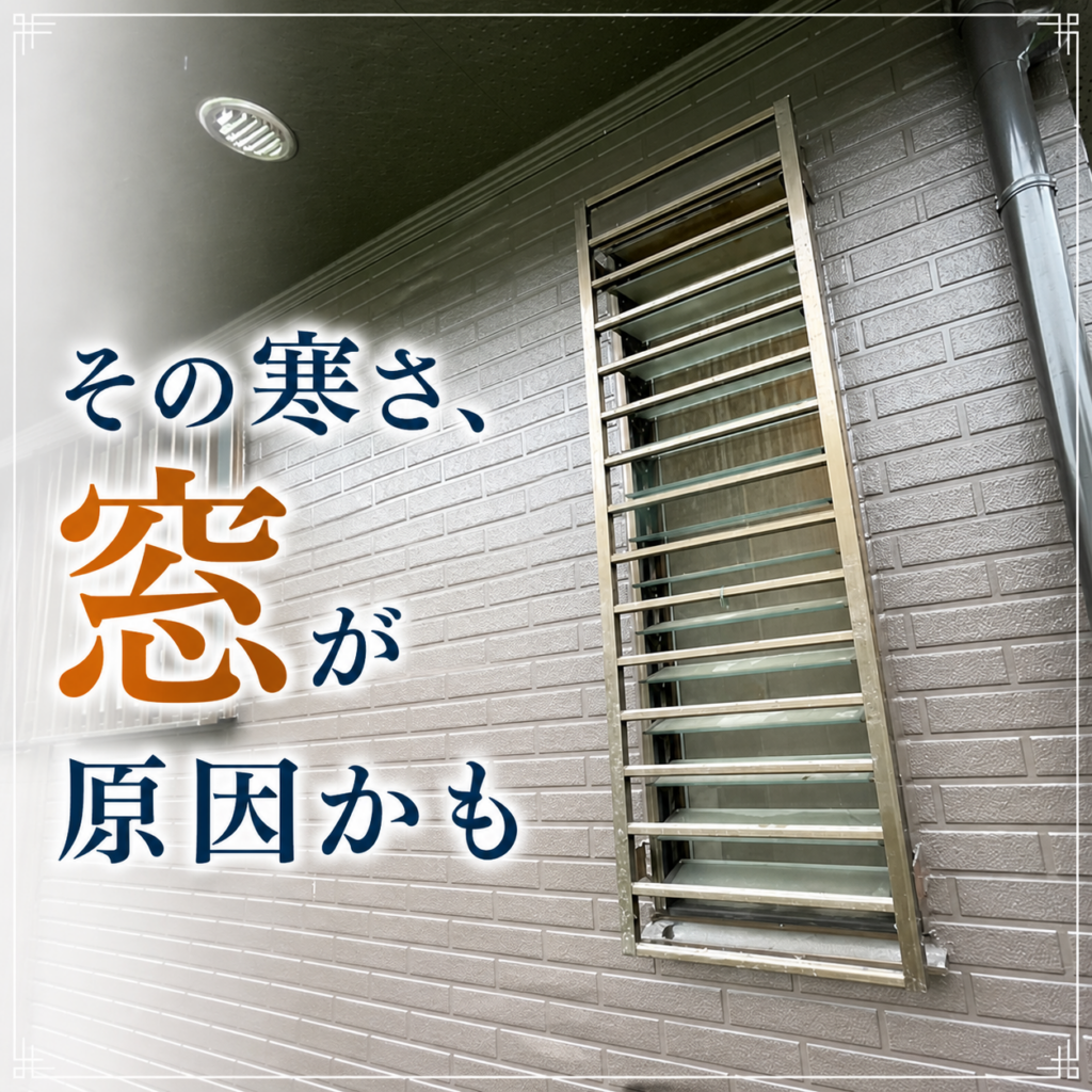【宮崎市】浴室が寒い原因は窓？サイズを小さくするカバー工法で断熱対策！
